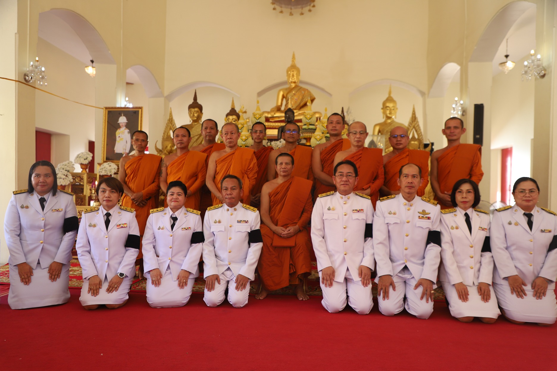 จังหวัดยโสธร จัดพิธีบำเพ็ญกุศลสวดพระอภิธรรมวันที่ 12 อุทิศถวายพระกุศลแด่ เจ้าฟ้าพัชรกิติยาภาฯ ณ วัดศรีธรรมาราม (พระอารามหลวง)